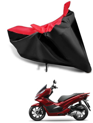 KEDIT Two Wheeler Cover for Honda(PCX 125, Red, Black)