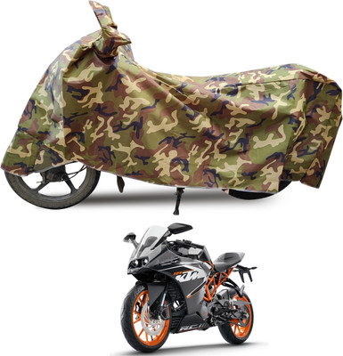 Euro Care Waterproof Two Wheeler Cover for KTM(RC 390, Black)