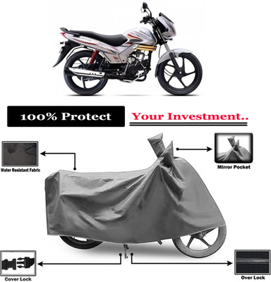 Amexride Two Wheeler Cover for Mahindra(Centuro XT, Grey)