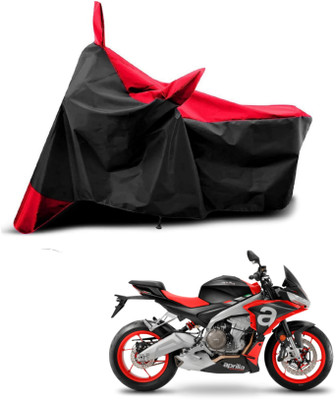 KEDIT Two Wheeler Cover for Aprilia(Tuono 150, Red, Black)