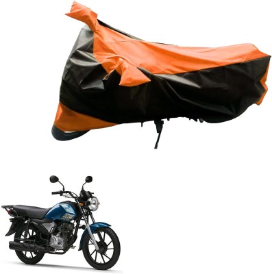 Mdstar Waterproof Two Wheeler Cover for Yamaha(Crux, Black, Orange)