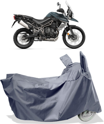 Amexride Two Wheeler Cover for Triumph(Tiger 800, Grey)