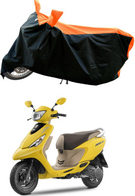 AESTRYD Two Wheeler Cover for TVS(Zest, Orange)