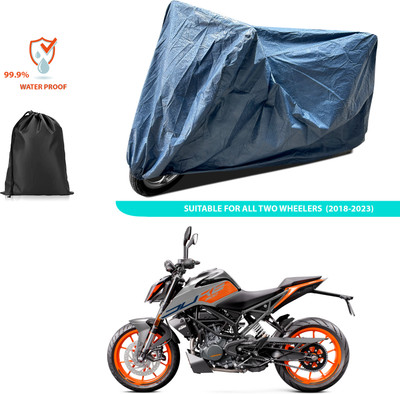 GOSHIV-car and bike accessories Waterproof Two Wheeler Cover for KTM(200 Duke BS6, Blue)