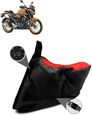 PAGORA Waterproof Two Wheeler Cover for Yamaha(FZ-S, Red)