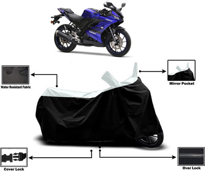 Amexride Two Wheeler Cover for Yamaha(YZF R15 BS6, White)