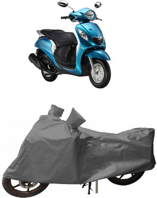 Matt Moon Two Wheeler Cover for Yamaha(Fascino, Grey)