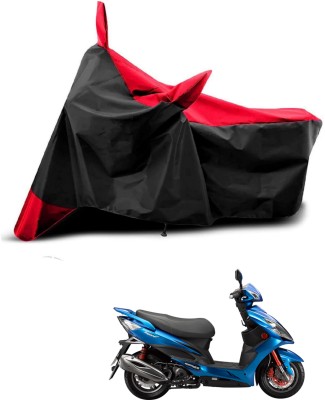 KEDIT Two Wheeler Cover for Universal For Bike(Electric Zippy, Red, Black)