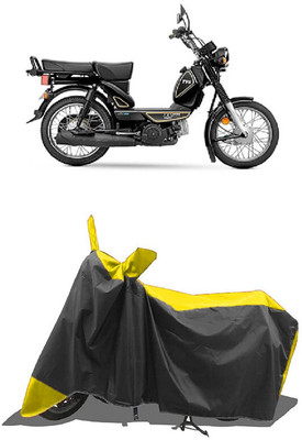 SUGASHRI Waterproof Two Wheeler Cover for TVS(XL 100 Heavy Duty BS6, Yellow, Black)