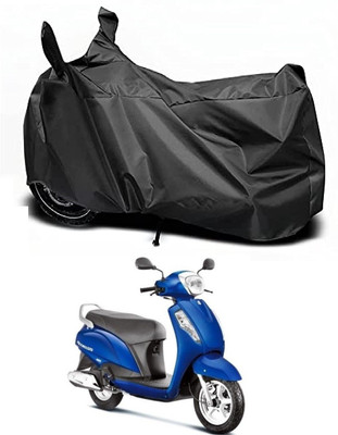 Auto Hub Waterproof Two Wheeler Cover for Suzuki(Access 125, Black)