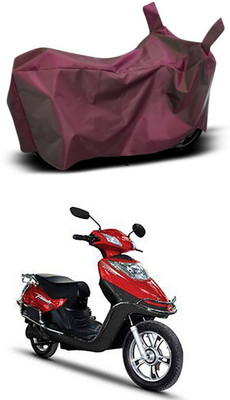MMSSTAR Waterproof Two Wheeler Cover for Hero(Electric Flash, Maroon)