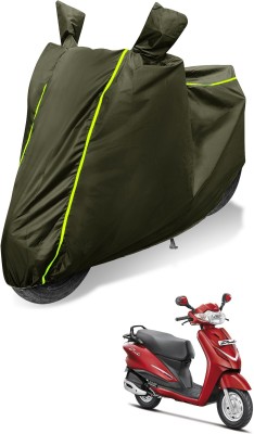 MOCKHE Waterproof Two Wheeler Cover for Hero(Duet, Green)