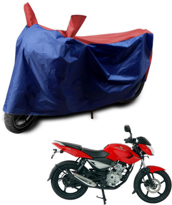 KEDIT Two Wheeler Cover for Bajaj(Pulsar 135 LS DTS-i, Red, Blue)