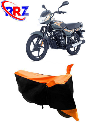 RRZ Waterproof Two Wheeler Cover for Bajaj(CT100, Black, Orange)
