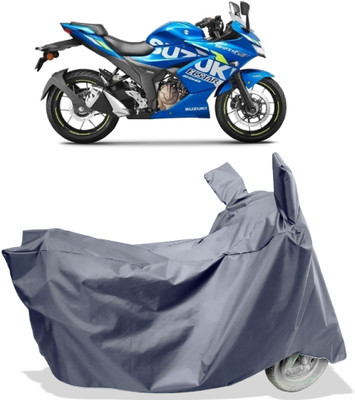Amexride Two Wheeler Cover for Suzuki(Gixxer SF 250, Grey)