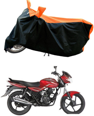 DeepShakshi AUTOMOTIVE Waterproof Two Wheeler Cover for Bajaj(Discover 100 DTS-i, Orange)