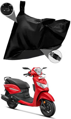 KEDIT Two Wheeler Cover for Hero(MotoCorp Pleasure Plus, Black)