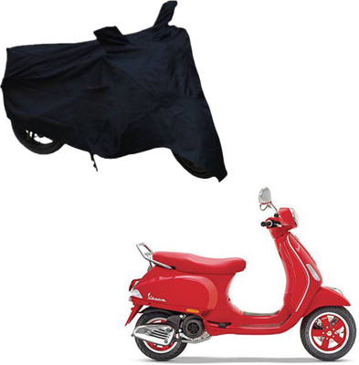 Mobidezire Two Wheeler Cover for Piaggio(Piaggio Vespa, Black)