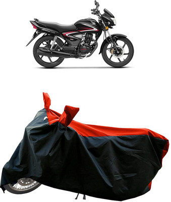 KEDIT Two Wheeler Cover for Honda(CB Shine, Red, Black)