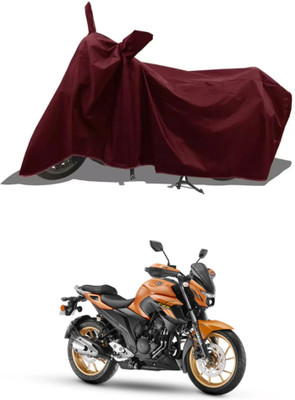 WMIZEXA Waterproof Two Wheeler Cover for Universal For Bike(FZS-FI BS6, Maroon)