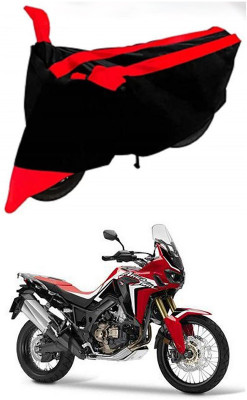 AutoGalaxy Waterproof Two Wheeler Cover for Honda(CRF1000L Africa Twin, Red, Black)