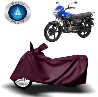 ROYAL AUTO MART Two Wheeler Cover for TVS(Radeon, Maroon)