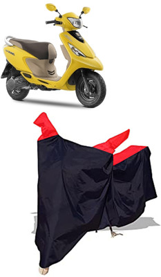 Amexride Two Wheeler Cover for TVS(Zest 110, Black)