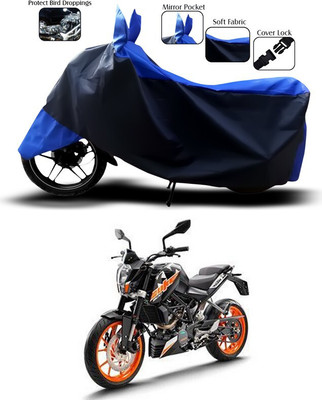 SEBONGO Waterproof Two Wheeler Cover for KTM(Duke 200, Blue)