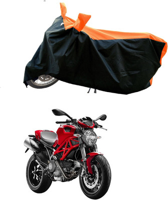 DeepShakshi AUTOMOTIVE Waterproof Two Wheeler Cover for Ducati(Monster, Orange)