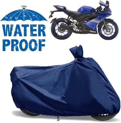 OliverX Waterproof Two Wheeler Cover for Yamaha(YZF R15 V3 BS6, Blue)