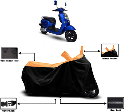 Amexride Two Wheeler Cover for Okinawa(Lite, Orange)