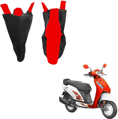 RiderShine Waterproof Two Wheeler Cover for Honda(Activa i, Black, Red)