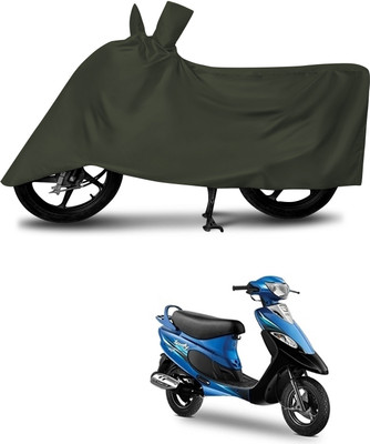 DeepShakshi AUTOMOTIVE Waterproof Two Wheeler Cover for TVS(Pep+, Green)