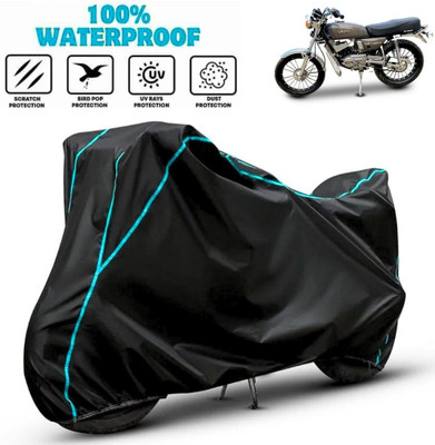 favy Waterproof Two Wheeler Cover for Yamaha(RX 100, Black, Blue)