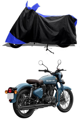 GROFATIK Two Wheeler Cover for Royal Enfield(Classic 350 Signals, Blue)