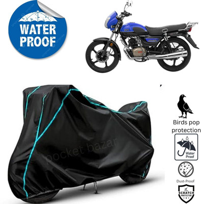 pocket bazar Waterproof Two Wheeler Cover for TVS(Radeon, Black)