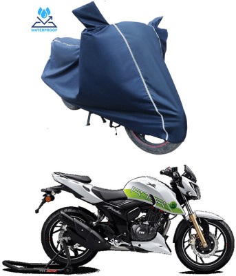 Ascension Two Wheeler Cover for TVS(Apache RTR 200 Fi E100, Blue)