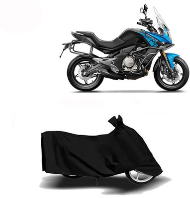 DeepShakshi AUTOMOTIVE Waterproof Two Wheeler Cover for CFMoto(650MT, Black)