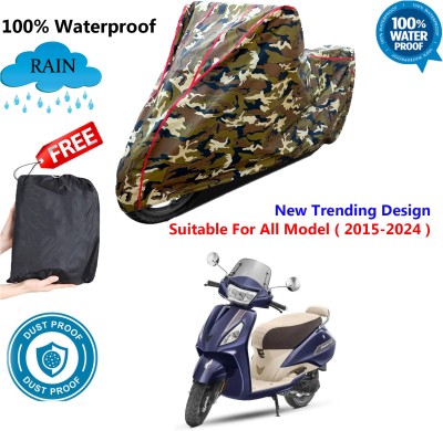 AUTOCAD Waterproof Two Wheeler Cover for TVS(Jupiter, Multicolor)