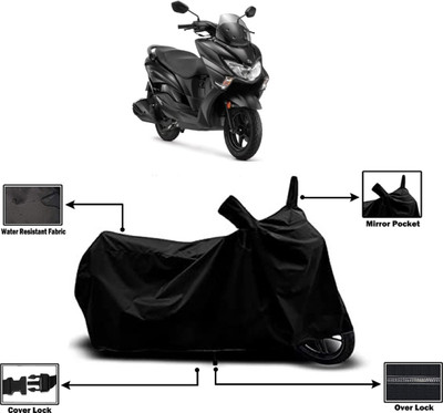 DeepShakshi AUTOMOTIVE Waterproof Two Wheeler Cover for Suzuki(Burgman Street 125, Black)