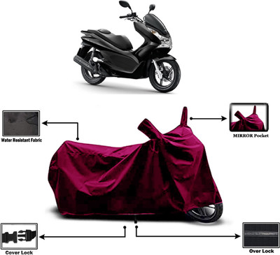 Amexride Two Wheeler Cover for Honda(PCX 125 BS6, Maroon)