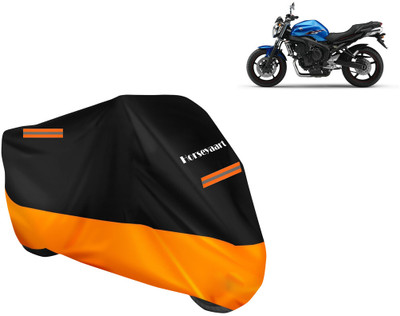 Horseyaart Waterproof Two Wheeler Cover for Yamaha(FZ-X, Orange)