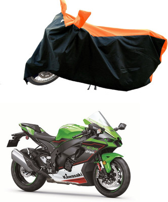 DeepShakshi AUTOMOTIVE Waterproof Two Wheeler Cover for Kawasaki(Ninja ZX 10R BS6, Orange)