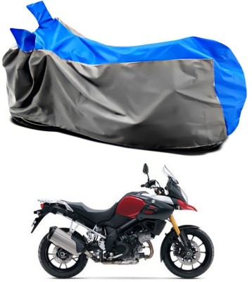 Genipap Two Wheeler Cover for Suzuki(V Strom 1000, Grey, Blue)