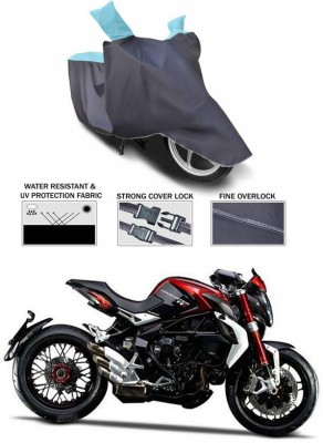 AutoTiger Two Wheeler Cover for MV Agusta(Dragster800 RR, Blue, Grey)