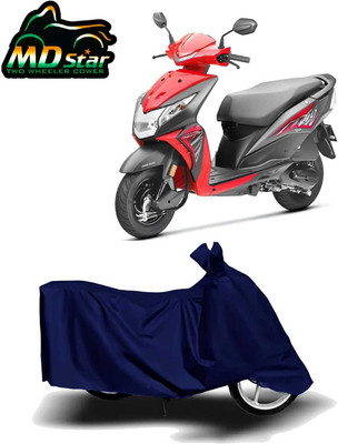 Mdstar Waterproof Two Wheeler Cover for Bajaj(450 X, Blue)