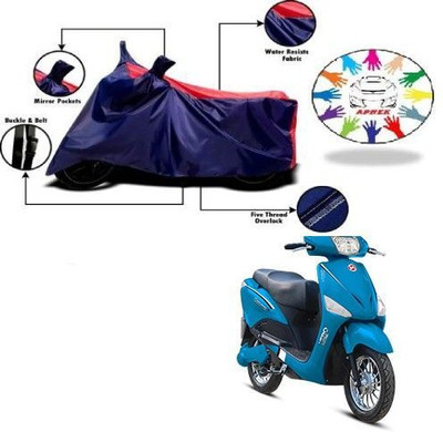 DeepShakshi AUTOMOTIVE Waterproof Two Wheeler Cover for Hero(Electric, Blue, Red)
