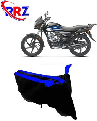 RRZ Waterproof Two Wheeler Cover for Honda(CD 110 Dream, Black, Blue)
