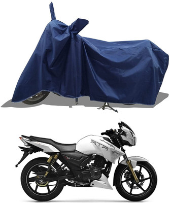 KEDIT Two Wheeler Cover for TVS(Apache RTR 180, Blue)