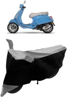 NEXTON Waterproof Two Wheeler Cover for Piaggio(Vespa, Grey, Black)